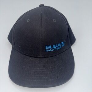 Subaru Hat Cap Snapback Gray Rally Team Racing Adjustable
